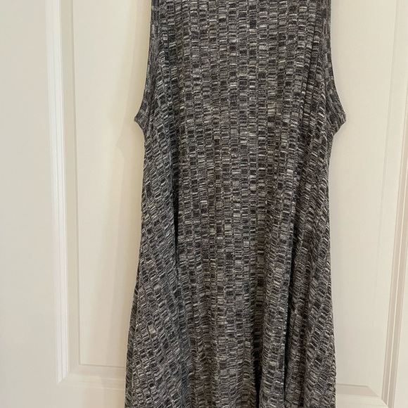 Maeve Pull On Gray Pixelated Texture Sleeveless Swing Dress, Women's Size Large - Picture 4 of 4